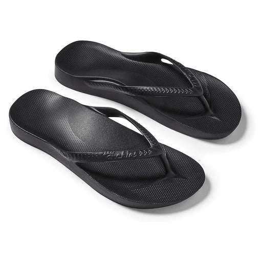 Archies Arch Support Flip Flops - Black