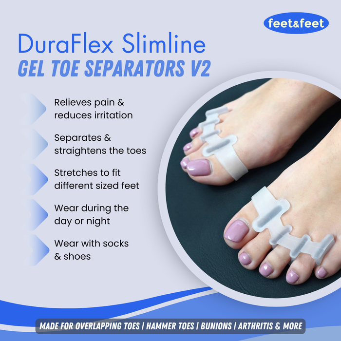 DuraFlex Slimline Gel Toe Separators V2
