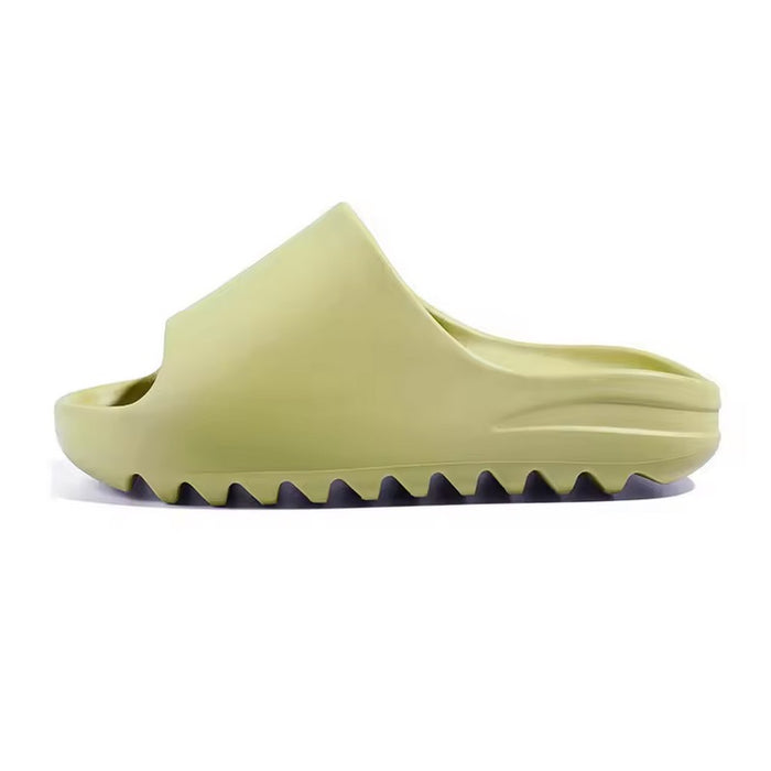 Feet&Feet Plush Cloud Slide Sandals - Green