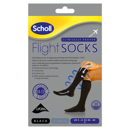 Scholl Flight Socks - Black