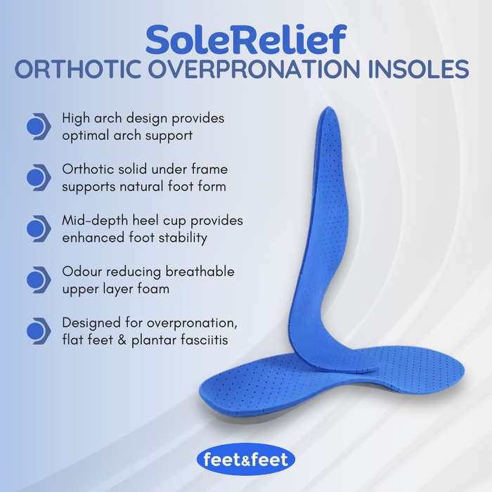  SoleRelief Orthotic Overpronation Insoles