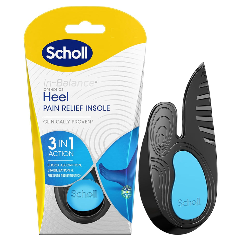 Scholl Heel Pain Relief Insoles In Balance Orthotic Heel Pads Feet Feet