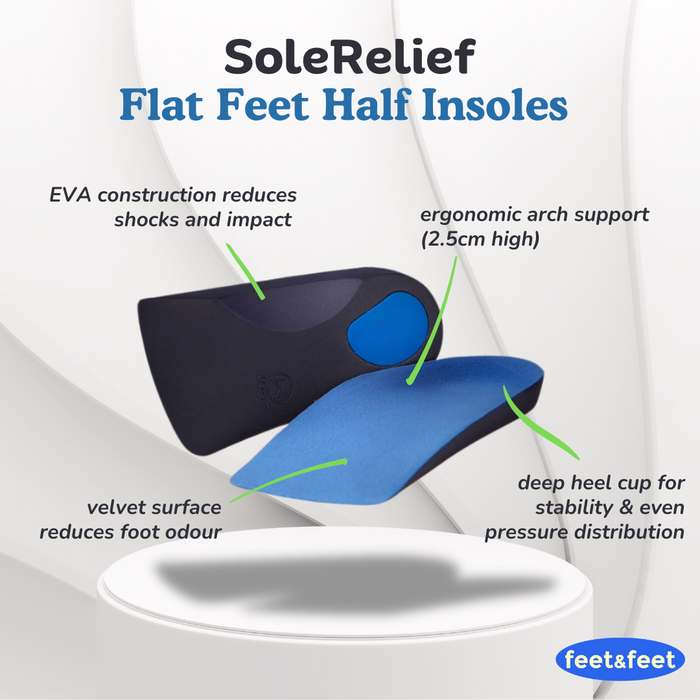  SoleRelief Flat Feet Half Insoles