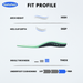 UltraSupport Plantar Fasciitis Insoles - Fit Profile