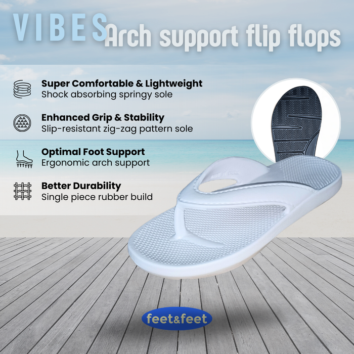 Vibes Arch Support Flip Flops - Features